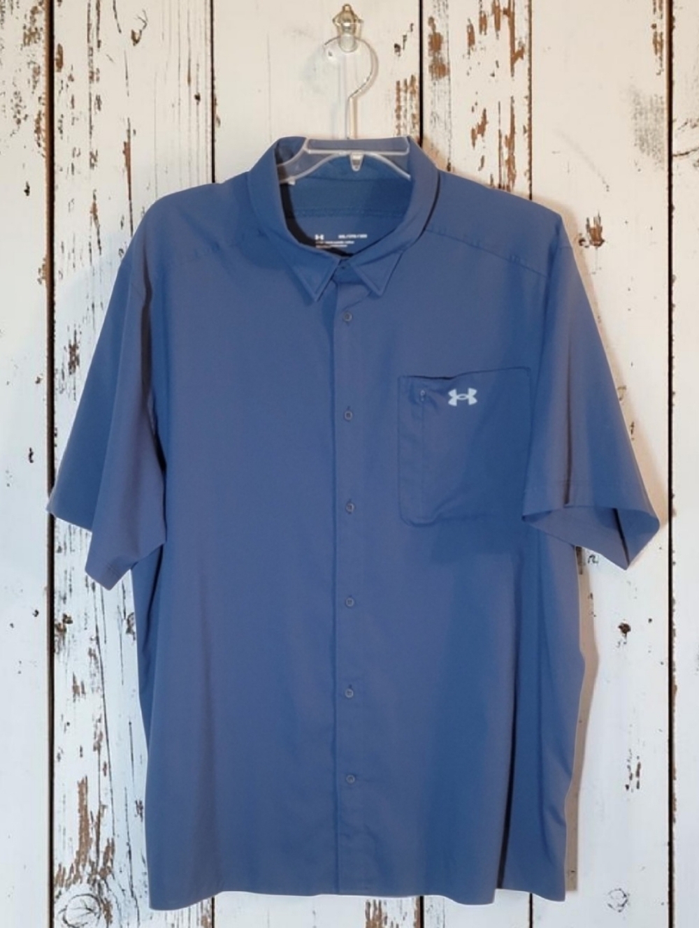 Under Armour Men's Sz-3XL Navy Short Sleeve Shirt  NEW WITHOUT TAGS